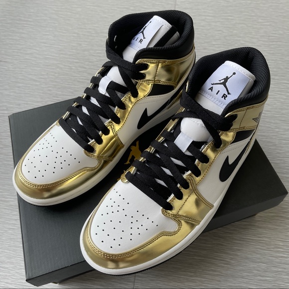 Air Jordan 1 Mid Gold men’s sneakers - Picture 2 of 4